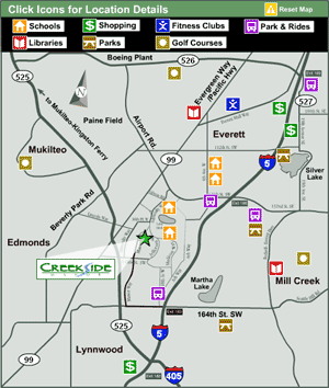 Creekside amenities map
